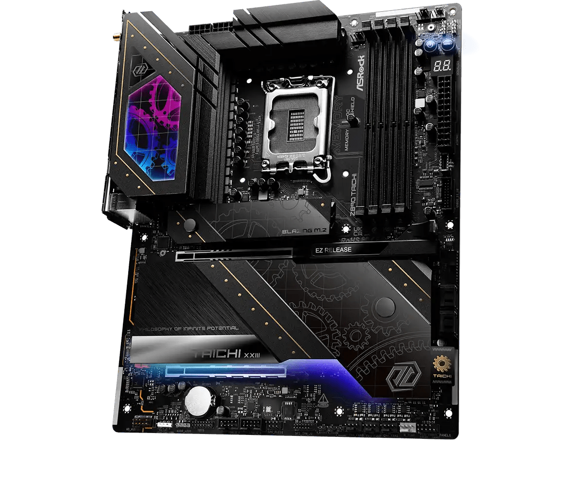 ASRock Z890 Taichi LGA1851 Socket Gaming Motherboard - Vektra Computers LLC ASRock Z890 Taichi LGA1851 Socket Gaming Motherboard - Vektra Computers LLC